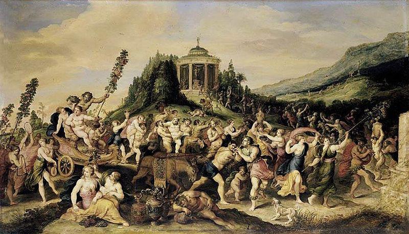 Frans Francken II Triumph of Bacchus Spain oil painting art